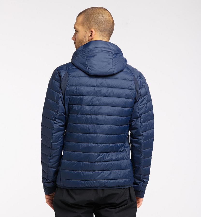 Haglöfs Mens Spire Mimic Down Jacket Dark Blue New Zealand 02157YZPW